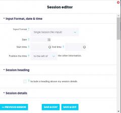 Session Editor