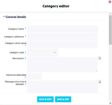 Category editor