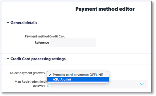 Select payment gateway