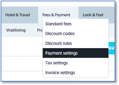 Select payment method