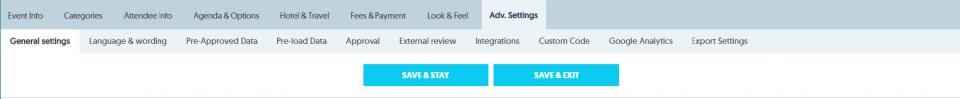 Advanced Settings tab
