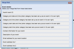 Merge Field details